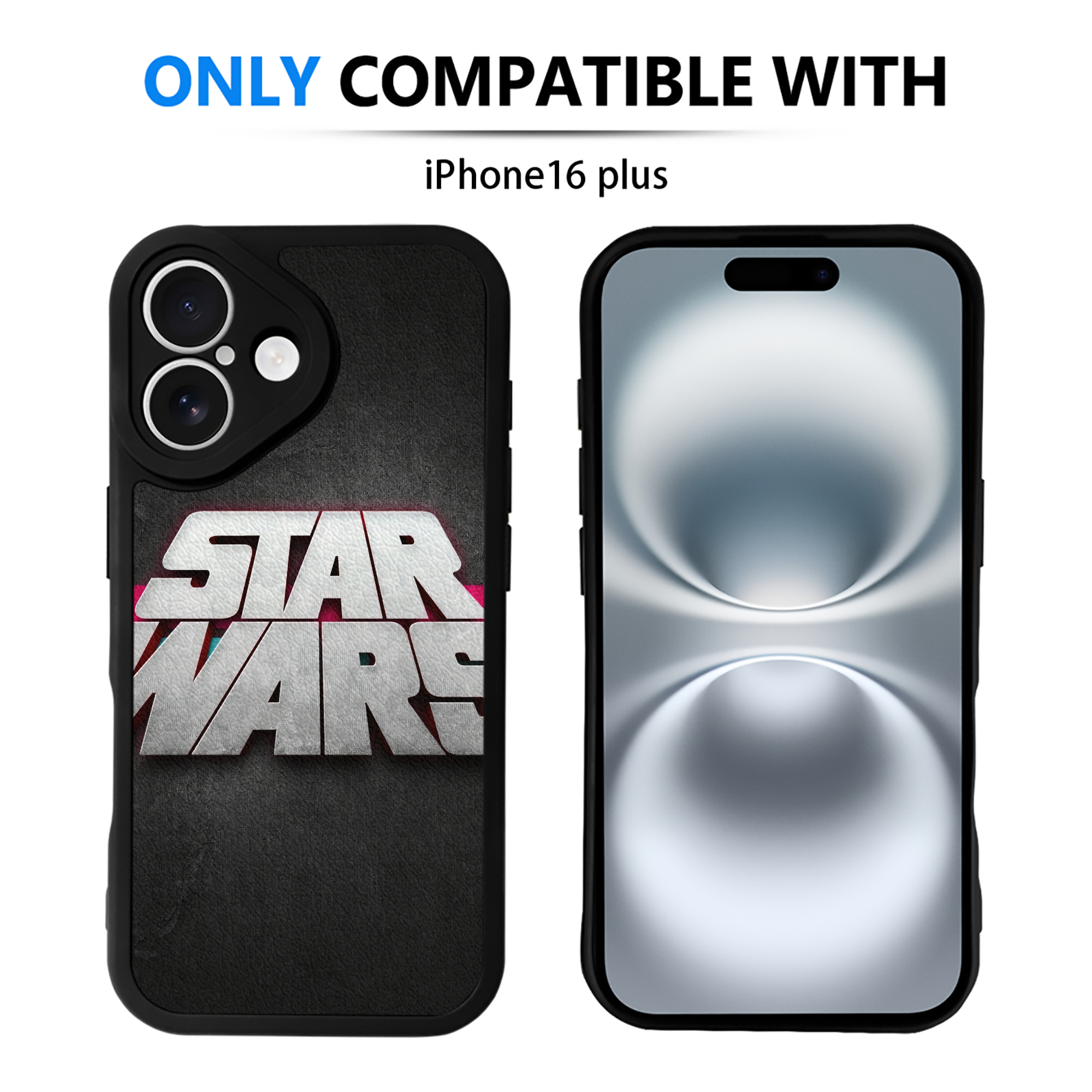 （画像用） スター・ウォーズ Star Wars 【iPhone 16シリーズ対応】シリコンスマホケース（レザー調） 材質：シリコン